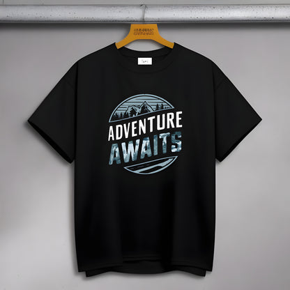 Adventure Awaits, Oversized T-Shirt